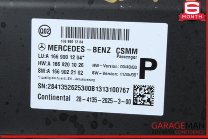 13-18 Mercedes X166 GL450 Front Right Side Seat Control Module Unit OEM