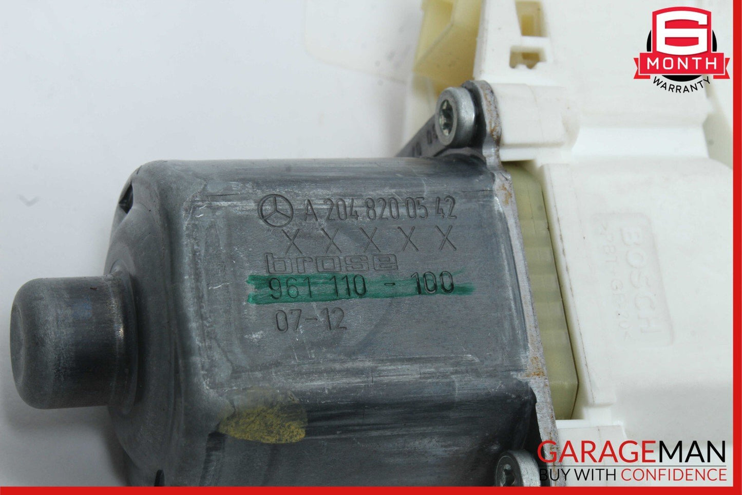 08-14 Mercedes W204 C300 Rear Left Driver Side Door Window Regulator Motor OEM