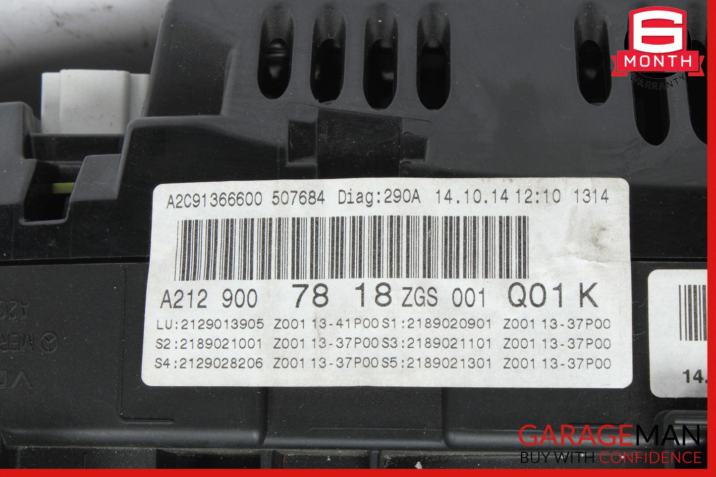14-16 Mercedes W212 E350 Instrument Cluster Speedometer OEM