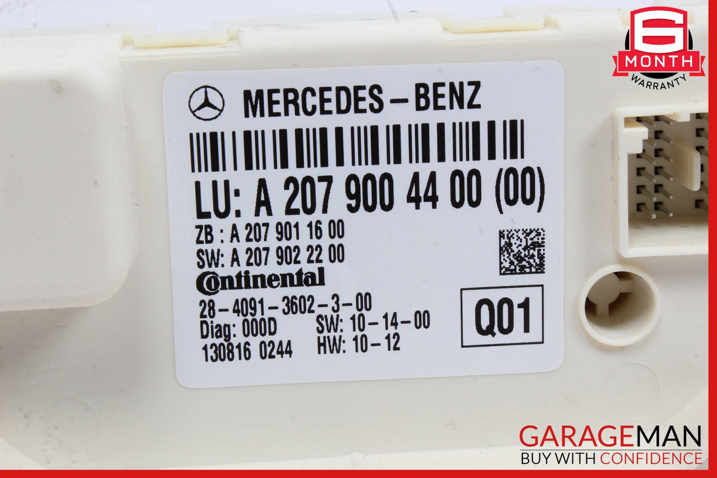 10-17 Mercedes W212 E350 E400 Rear Window Regulator Control Module OEM