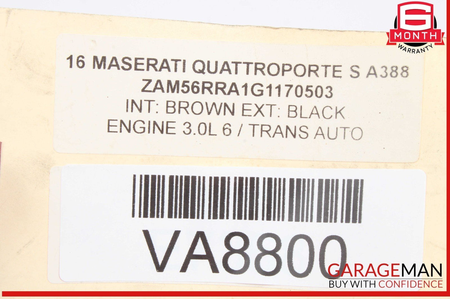 14-17 Maserati Quattroporte S Restraint Sensor Control Module Unit 670009490 OEM