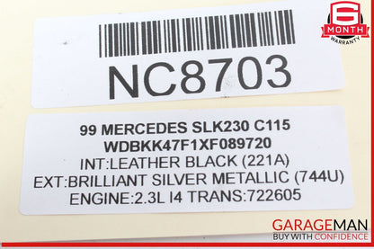 97-04 Mercedes R170 SLK230 Engine Starter Motor 0051510601 OEM