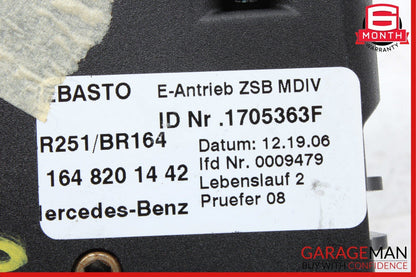 06-12 Mercedes GL450 GL550 ML350 R320 Pano Panoramic Sunroof Sun Roof Motor Unit