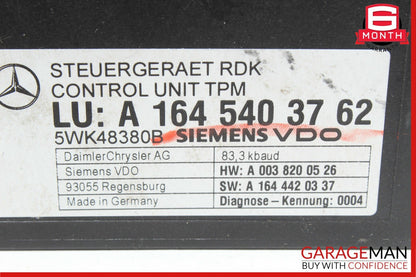 06-13 Mercedes GL450 E350 ML350 R350 TPMS Tire Pressure Control Module Unit