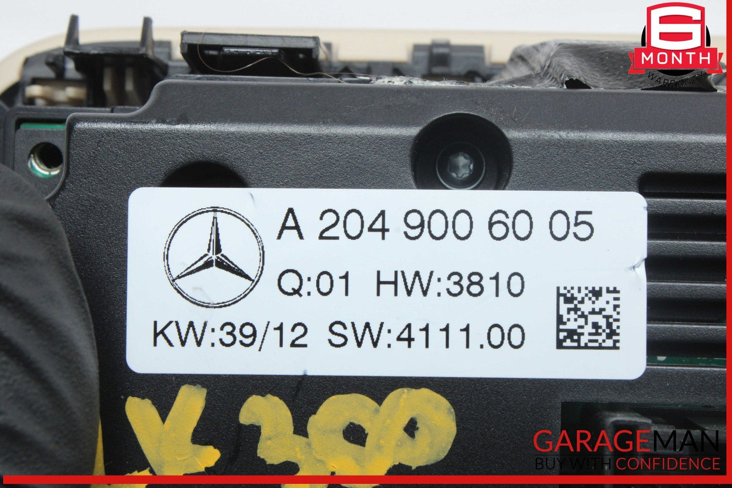 12-14 Mercedes W204 C250 C63 AMG C300 AC A/C Heater Climate Control w/ Trim OEM