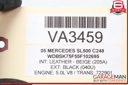 03-13 Mercedes R230 SL500 SL550 CLS550 C350 Engine Motor Starter OEM