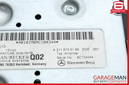 05-18 Mercedes W219 CLS550 GLK350 R350 Subwoofer Amp Amplifier Harman Becker OEM