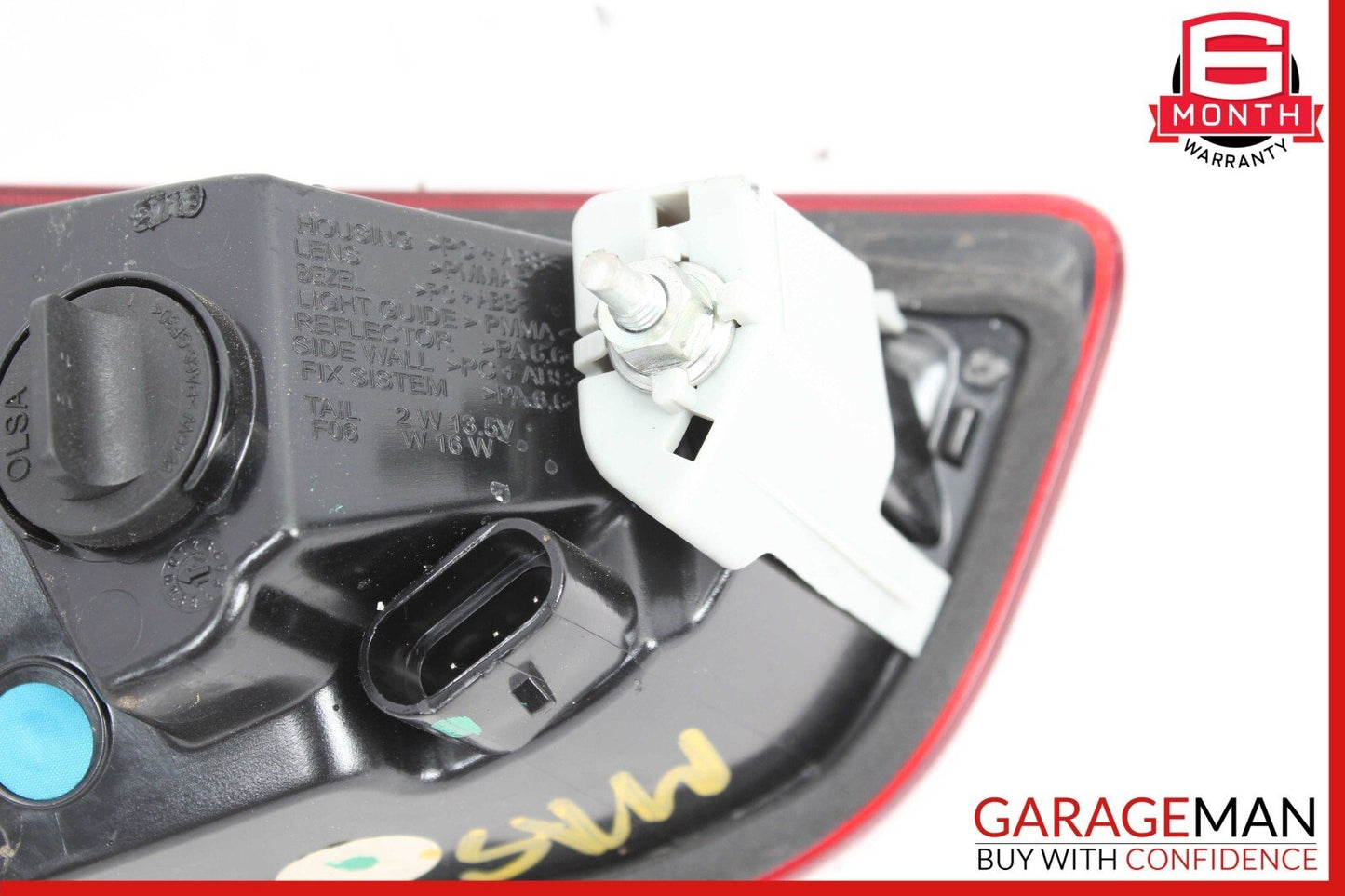 14-19 Maserati Ghibli Rear Right Side Trunk Inner Taillight Tail Light Lamp