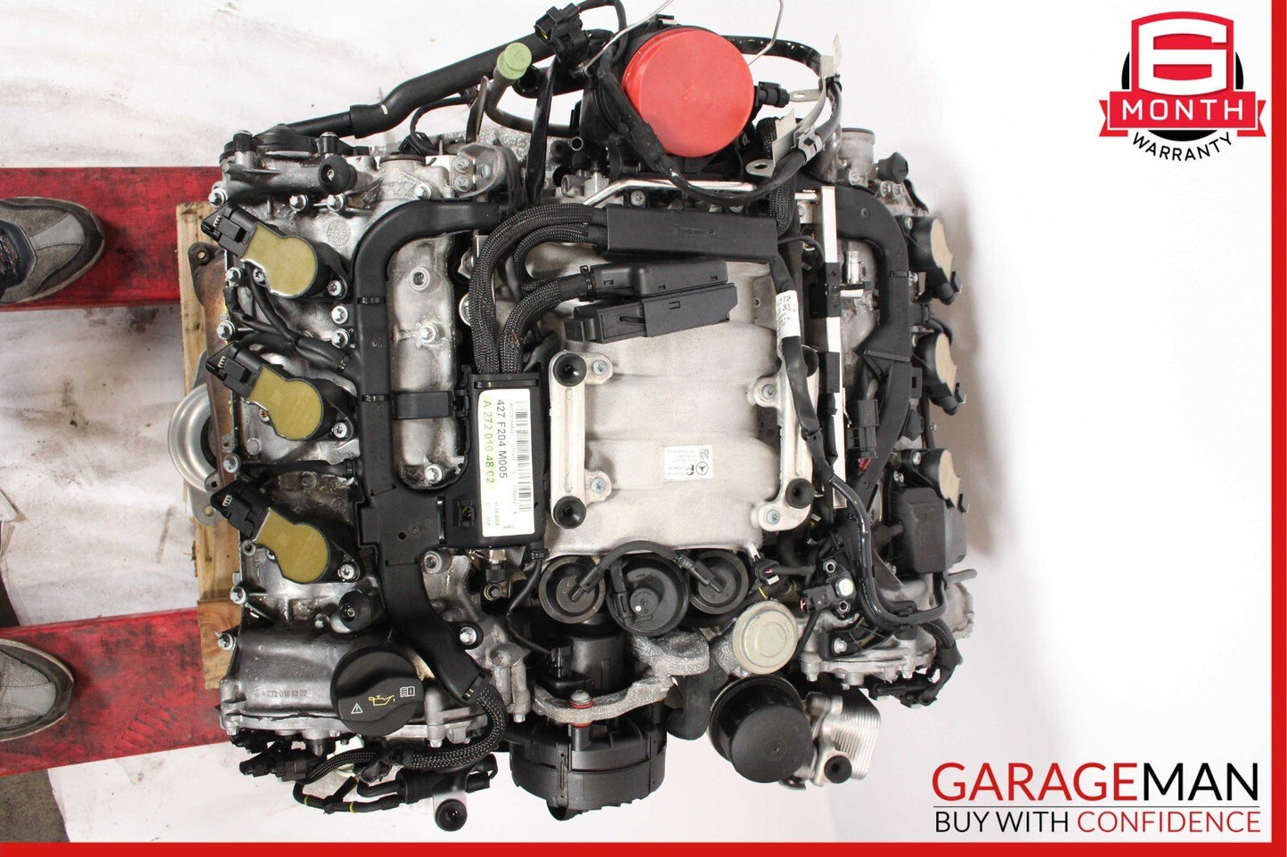 10-12 Mercedes X204 GLK350 3.5L M272 Engine Motor Block Assembly 143k