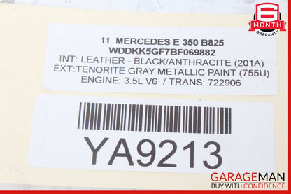10-11 Mercedes W207 E350 Engine Motor Wire Wiring Harness OEM