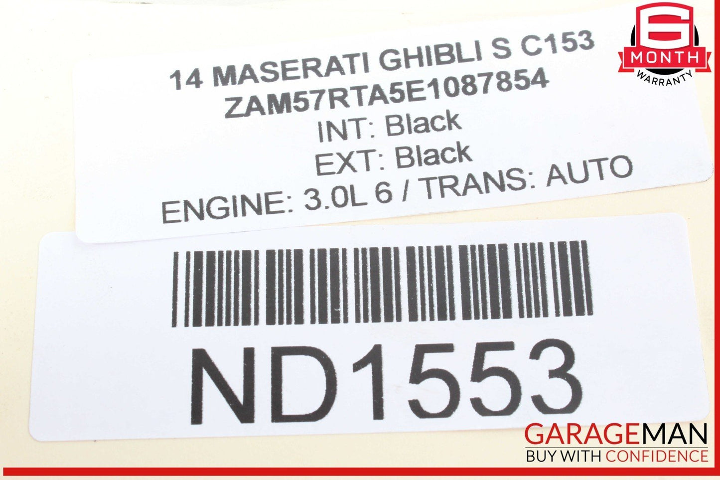 14-17 Maserati Ghibli S Rear Right & Left Suspension Coil Spring Absorber Set