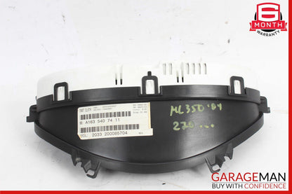02-05 Mercedes W163 ML320 ML500 Speedometer Instrument Odometer Cluster Gauge