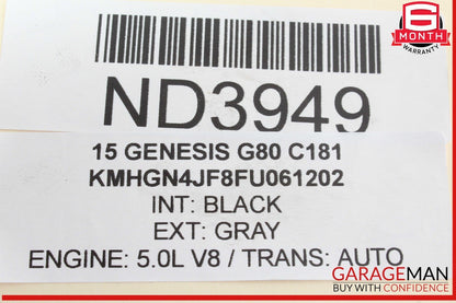 15-20 Hyundai Genesis G80 Rear Left Side Upper Forward Suspension Control Arm