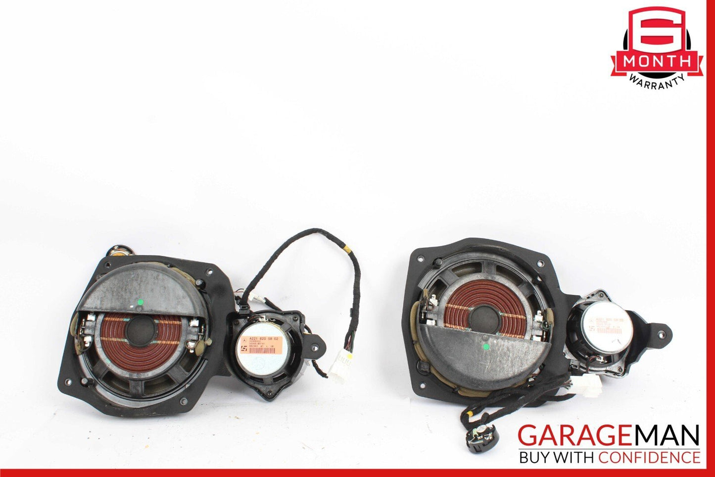 07-09 Mercedes W221 S550 Front Left & Right Side Door Sound Speaker Speakers Set
