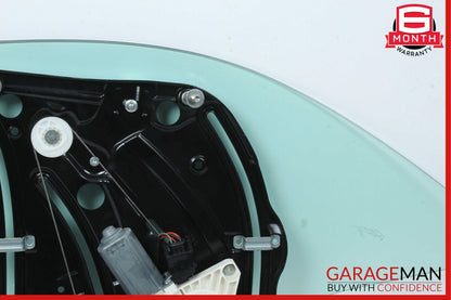 10-16 Mercedes W212 E550 Rear Right Quarter Window Glass & Regulator Motor Plate
