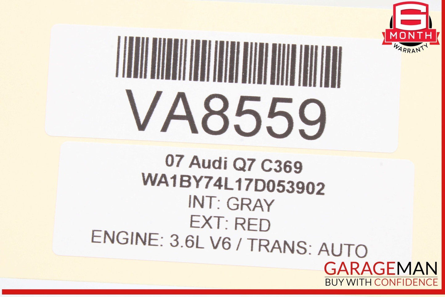 07-15 Audi Q7 Front Left Driver Side Door Lock Latch Actuator 3C1837015B OEM