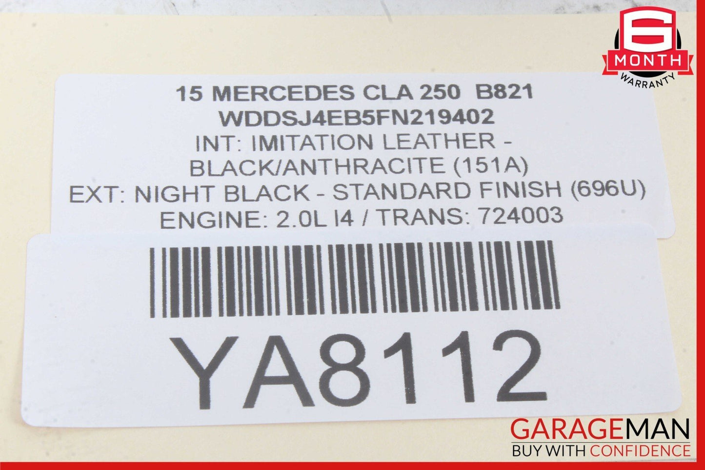 14-19 Mercedes W117 CLA250 CLA200 Rear Right Side Door Lock Latch Actuator OEM