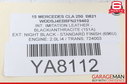 14-19 Mercedes W117 CLA250 CLA200 Rear Right Side Door Lock Latch Actuator OEM