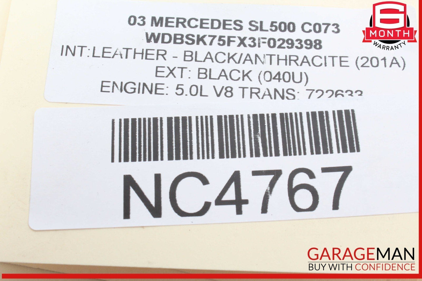 01-07 Mercedes W203 C230 Radiator Engine Cooling Fan Motor 2035400788 OEM