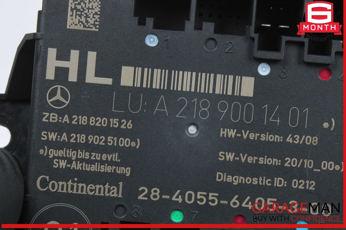 08-18 Mercedes X204 GLK250 GLK350 Rear Left Side Door Control Module OEM