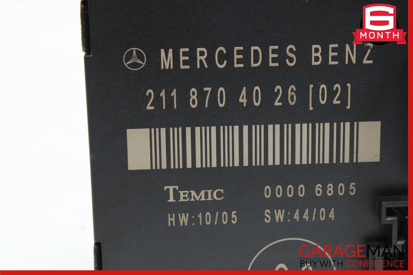 07-09 Mercedes W211 E320 E550 Rear Left Driver Side Door Control Module Unit OEM