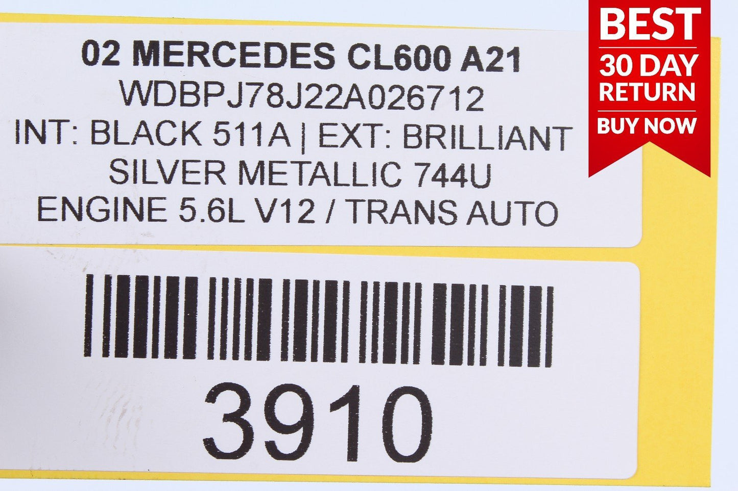 00-06 Mercedes W215 CL600 Power Steering Oil Cooling Line Lines OEM A21
