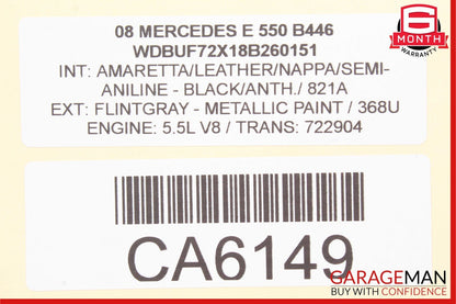 03-09 Mercedes W211 E350 E500 Front Right Side Exterior Door Handle Flintgray