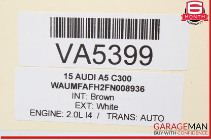10-17 Audi A5 S5 Rear Left or Right Side Headrest Head Rest Brown 8F0885973T OEM
