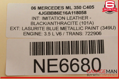 06-13 Mercedes W164 ML350 GL450 Front Left Side Door Control Module Unit OEM