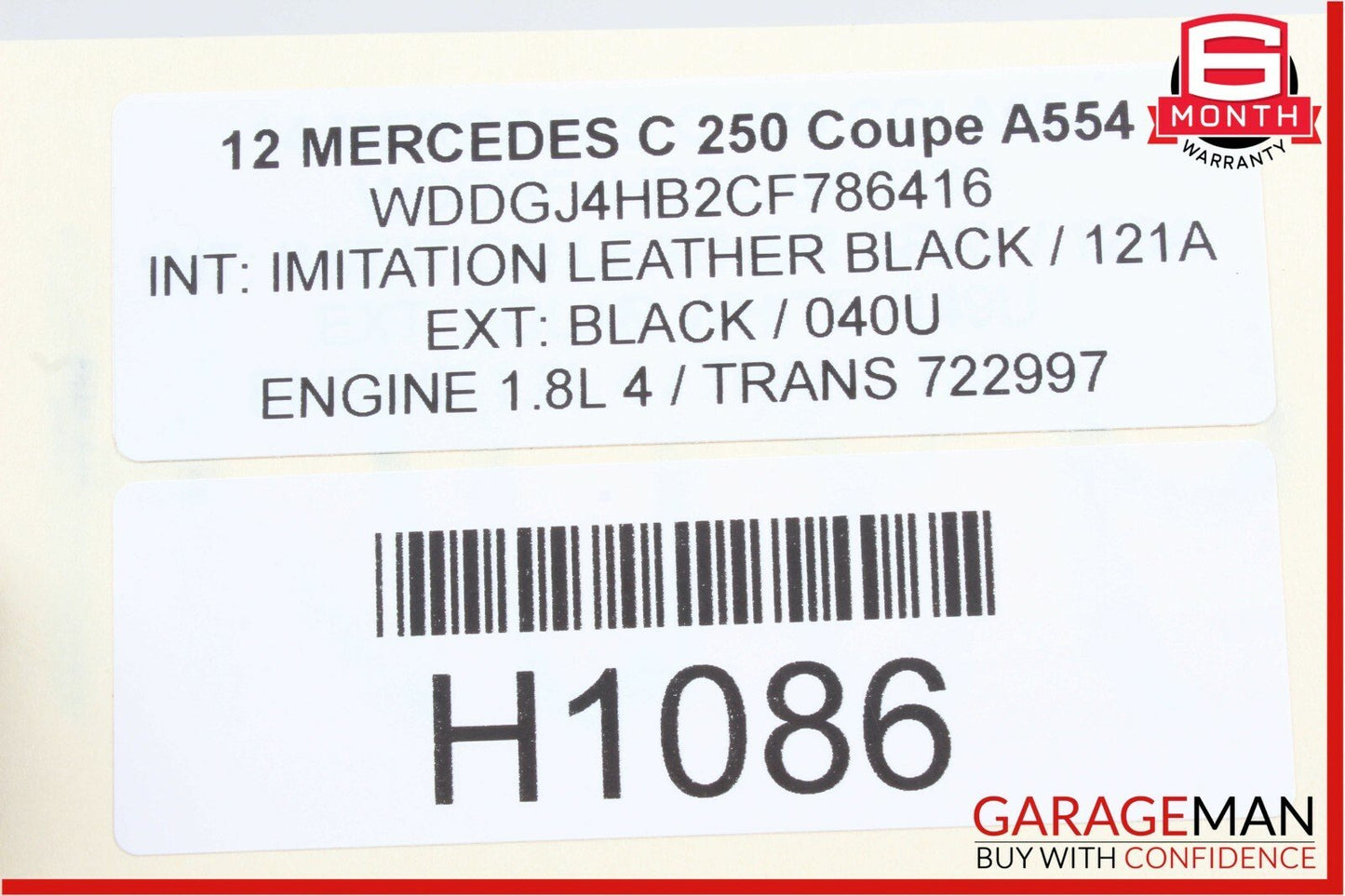 12-14 Mercedes W204 C250 RWD Rear Diff Differential Axle Carrier