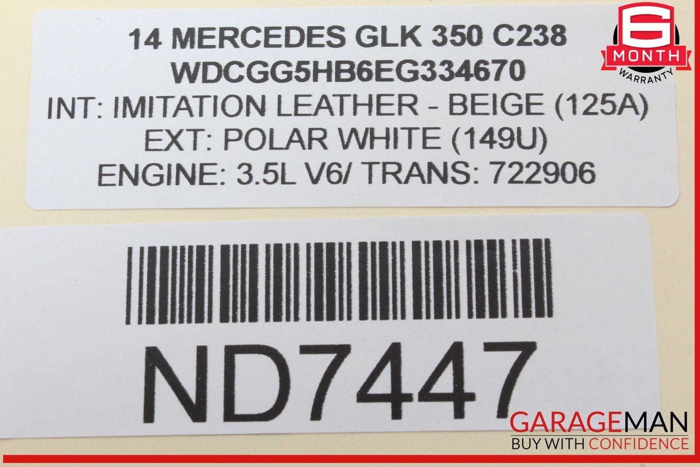 08-20 Mercedes X204 GLK350 E550 E400 Rear Right Side Door Lock Latch Actuator