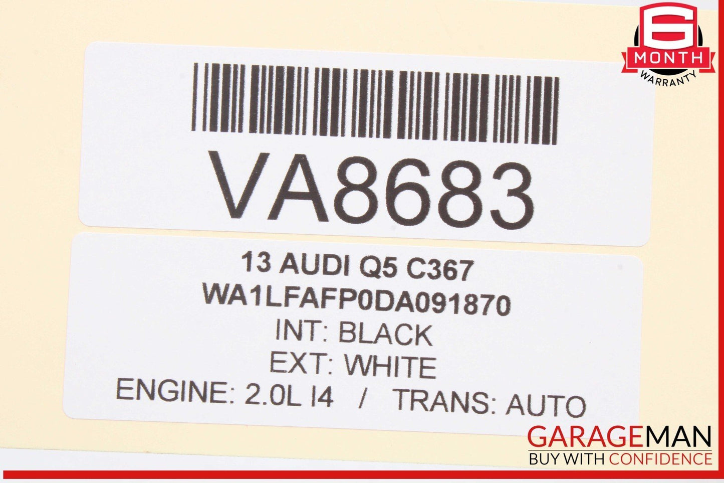 09-17 Audi Q5 SQ5 Rear View Camera Computer Control Module Unit 8R0907441A OEM