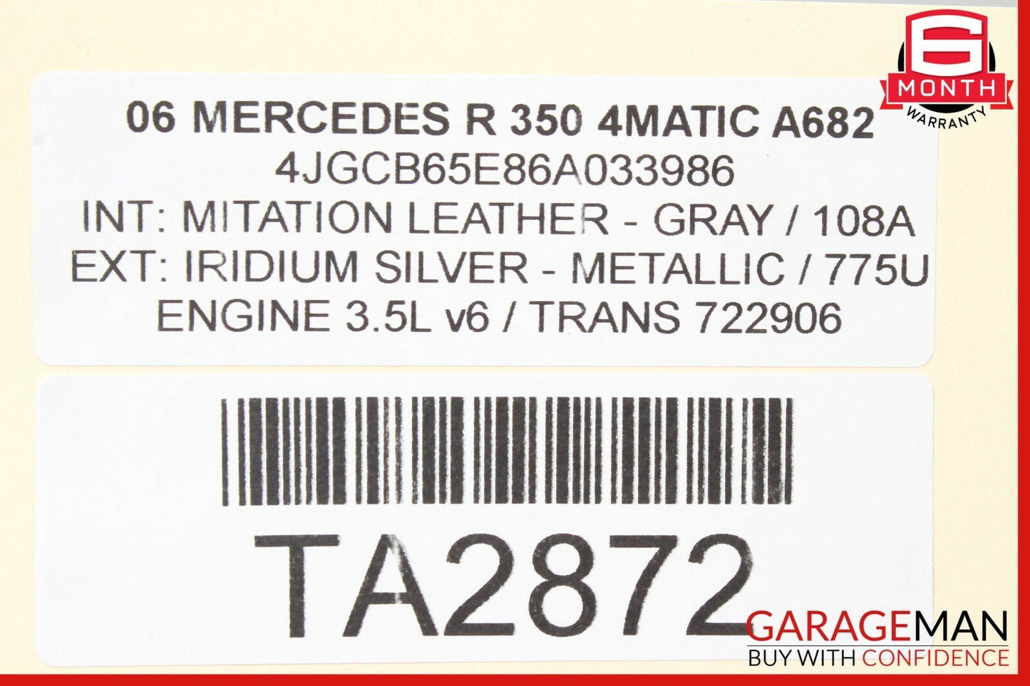 06-13 Mercedes R350 ML350 AWD 7G AT Automatic Transmission Assembly 722.906 177k