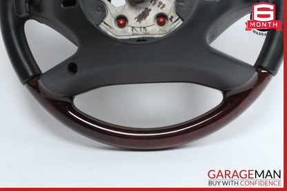 10-14 Mercedes S550 4 Spoke Steering Wheel w/ Paddle Shifters Wood Anthracite