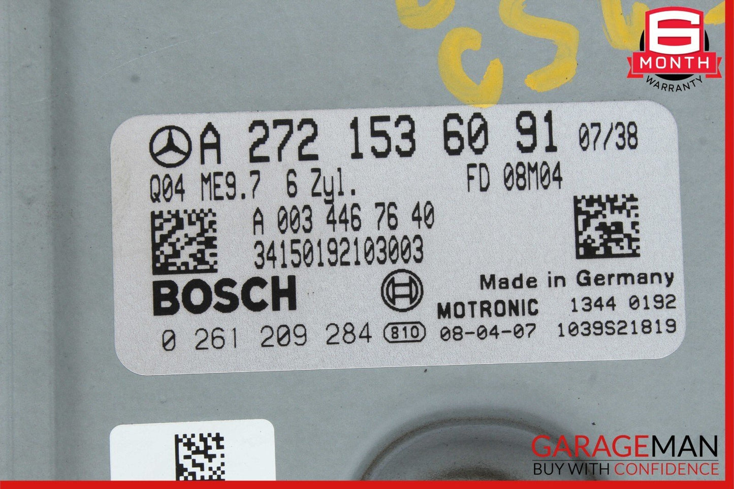 05-12 Mercedes W211 E350 SLK350 M272 ECU Engine Controller Module Unit Flashed