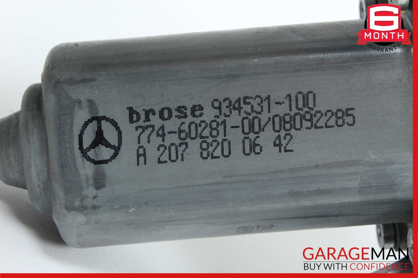 10-16 Mercedes W212 E350 Rear Right Side Door Window Regulator Motor Unit OEM