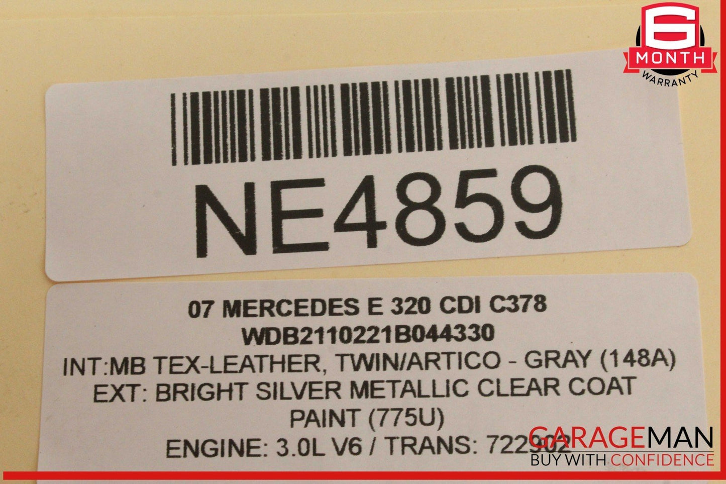 07-09 Mercedes W211 E320 CDI Diesel ECU ECM Engine Computer Control Module Unit