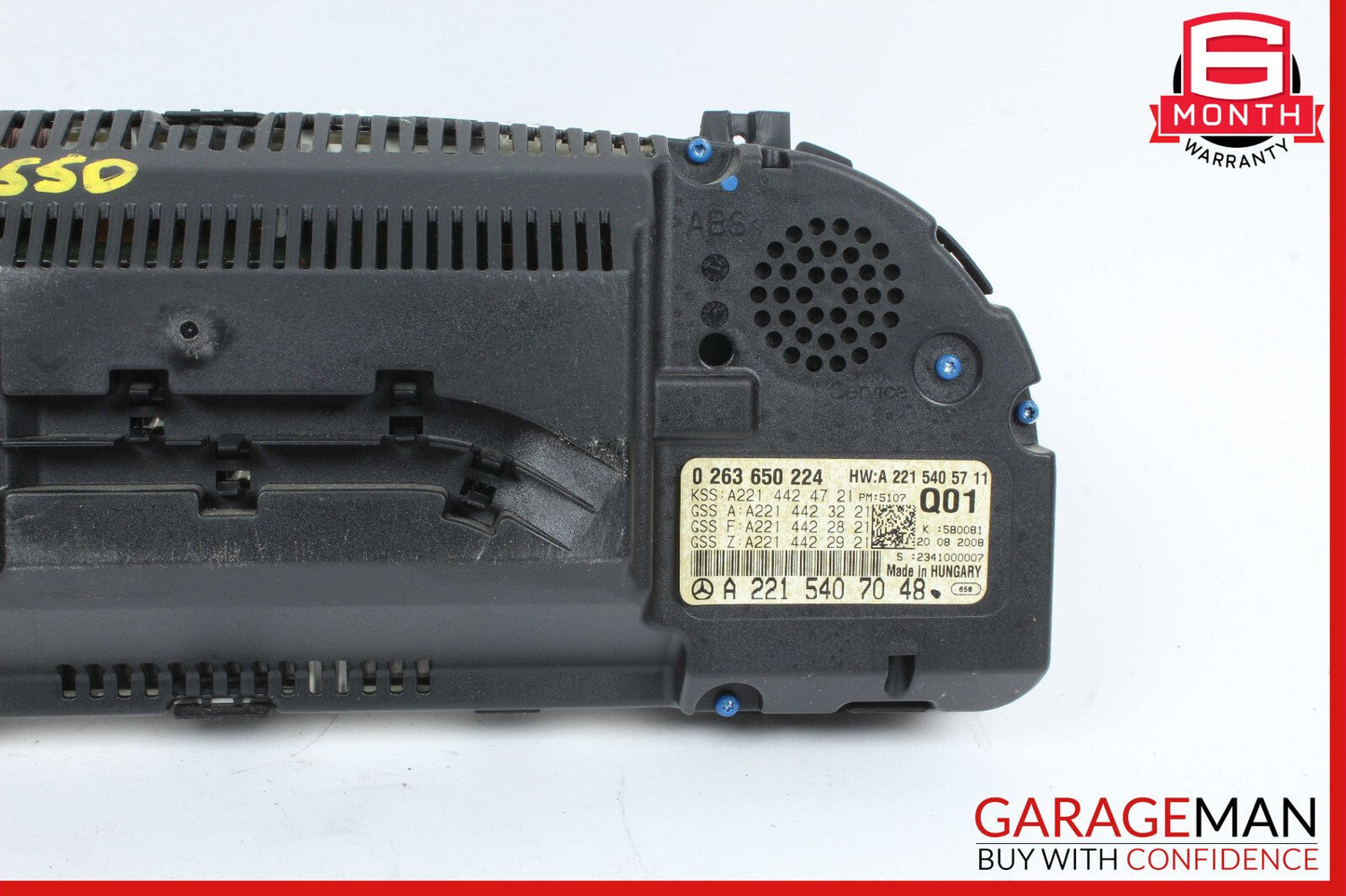 07-10 Mercedes W221 S550 CL550 CL600 Instrument Cluster Speedometer OEM