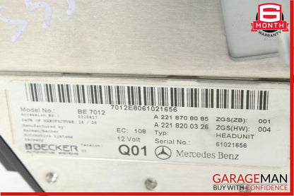 07-09 Mercedes W221 S550 Navigation Command Comand Head Unit Audio CD Changer