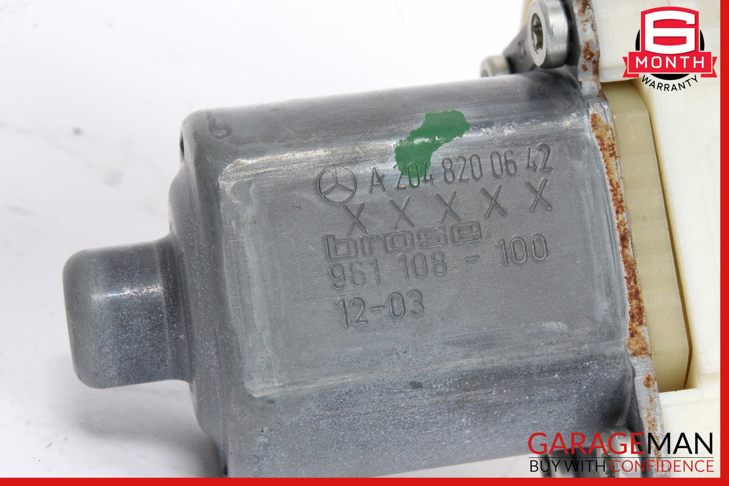 08-15 Mercedes W204 C350 C250 Rear Right Passenger Side Window Regulator Motor
