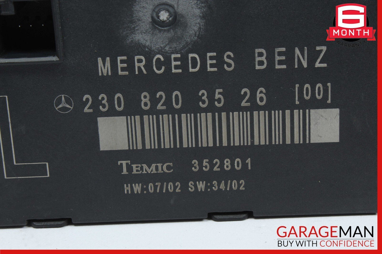 03-12 Mercedes R230 SL500 SL55 SL63 AMG Front Left Door Control Module Unit OEM