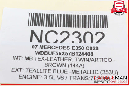 05-13 Mercedes W211 E350 S550 Front Right Engine Timing Chain Cover Plate OEM