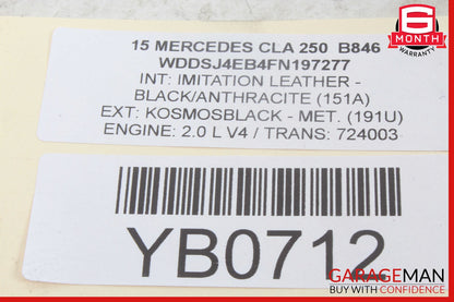 14-18 Mercedes W117 CLA250 Front Right Side Door Window Regulator Motor Unit OEM
