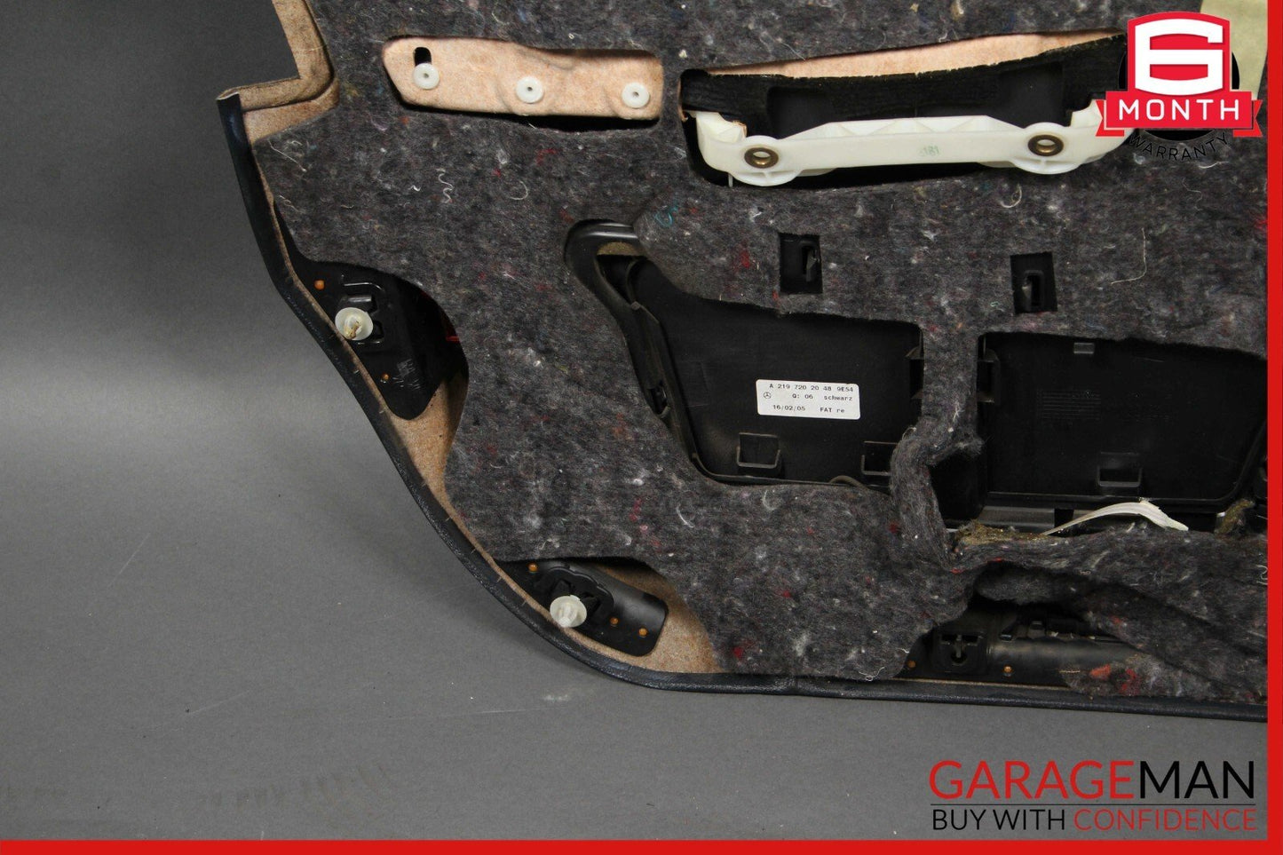 06-11 Mercedes W219 CLS500 CLS550 Front Right Side Interior Door Panel Black OEM