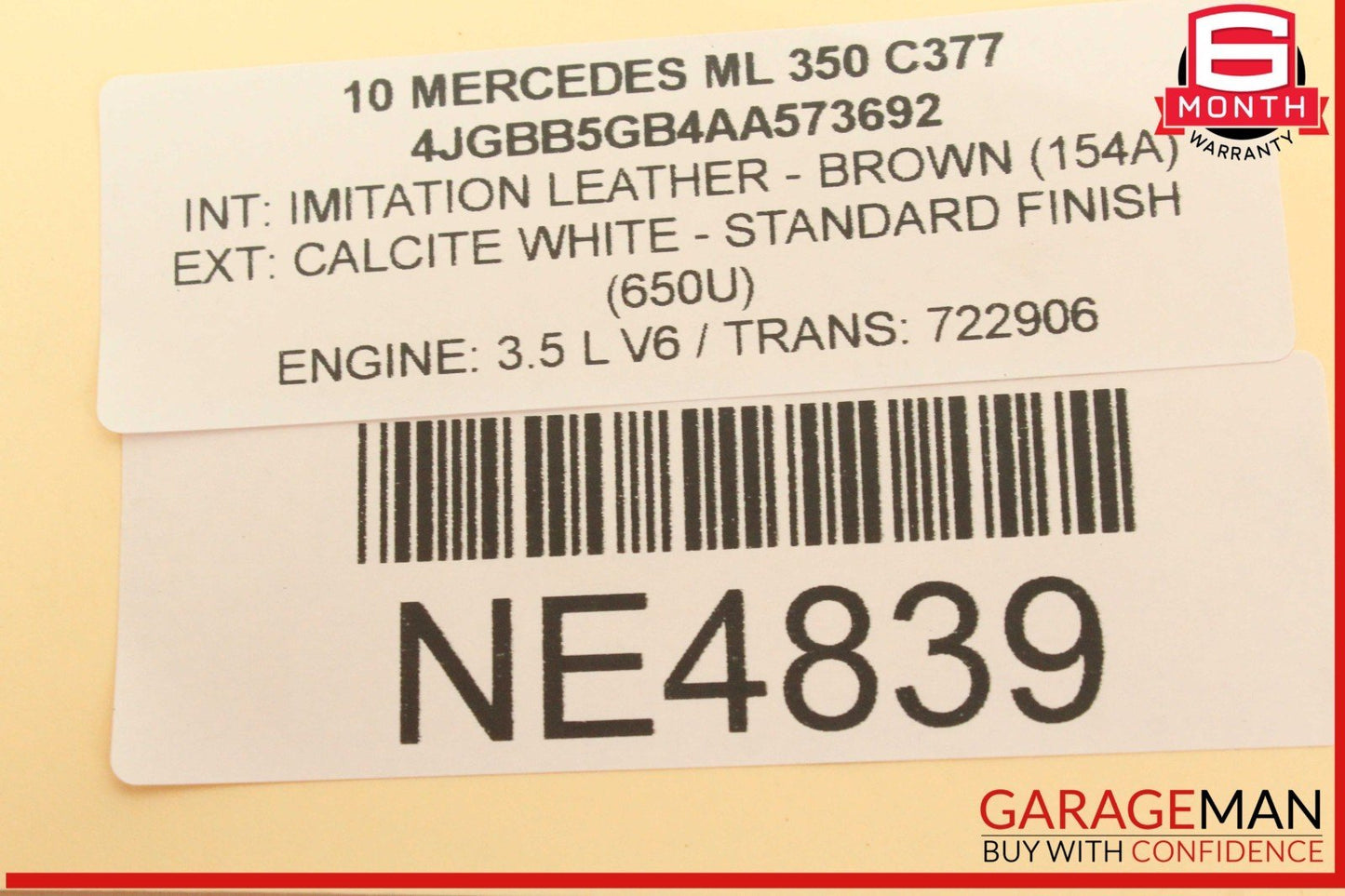 06-13 Mercedes W164 ML350 GL450 Rear Trunk Liftgate Lock Latch Actuator OEM