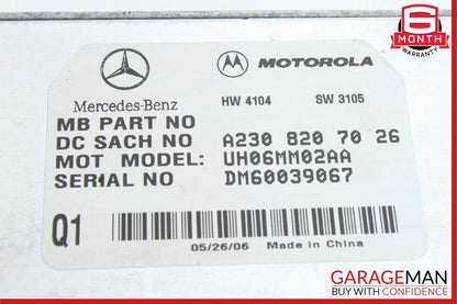06-12 Mercedes W211 E350 SL550 Communication Control Module 2198202626 OEM