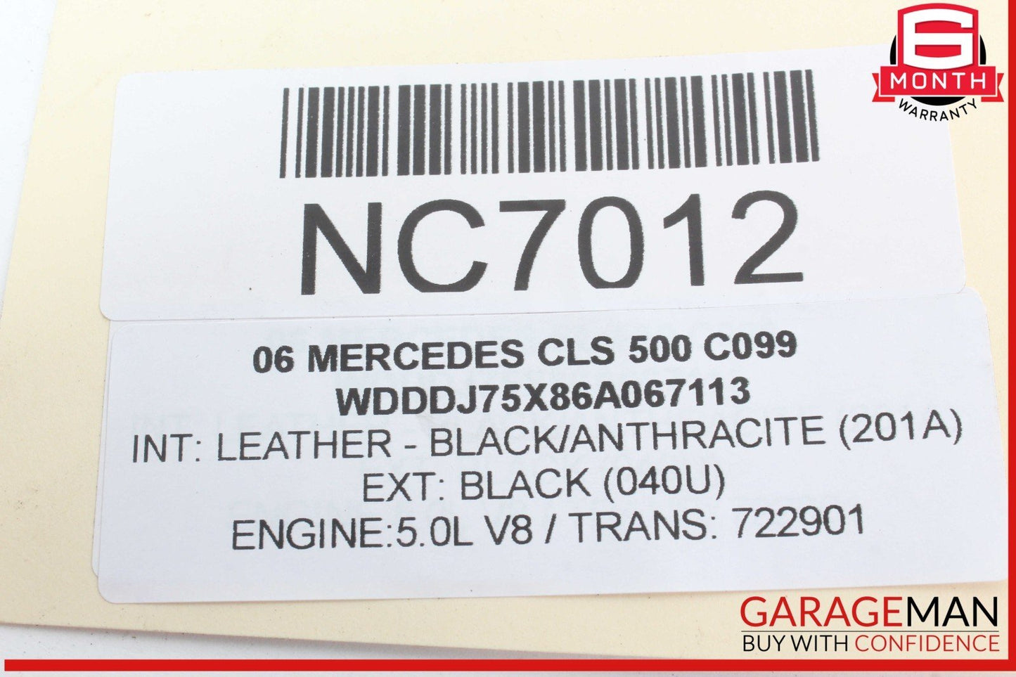 06-11 Mercedes W219 CLS500 E500 Rear AC Climate Control Switch 2118300285 OEM