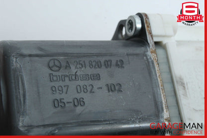 06-12 Mercedes W164 ML350 R350 Front Left Side Door Window Regulator Motor OEM