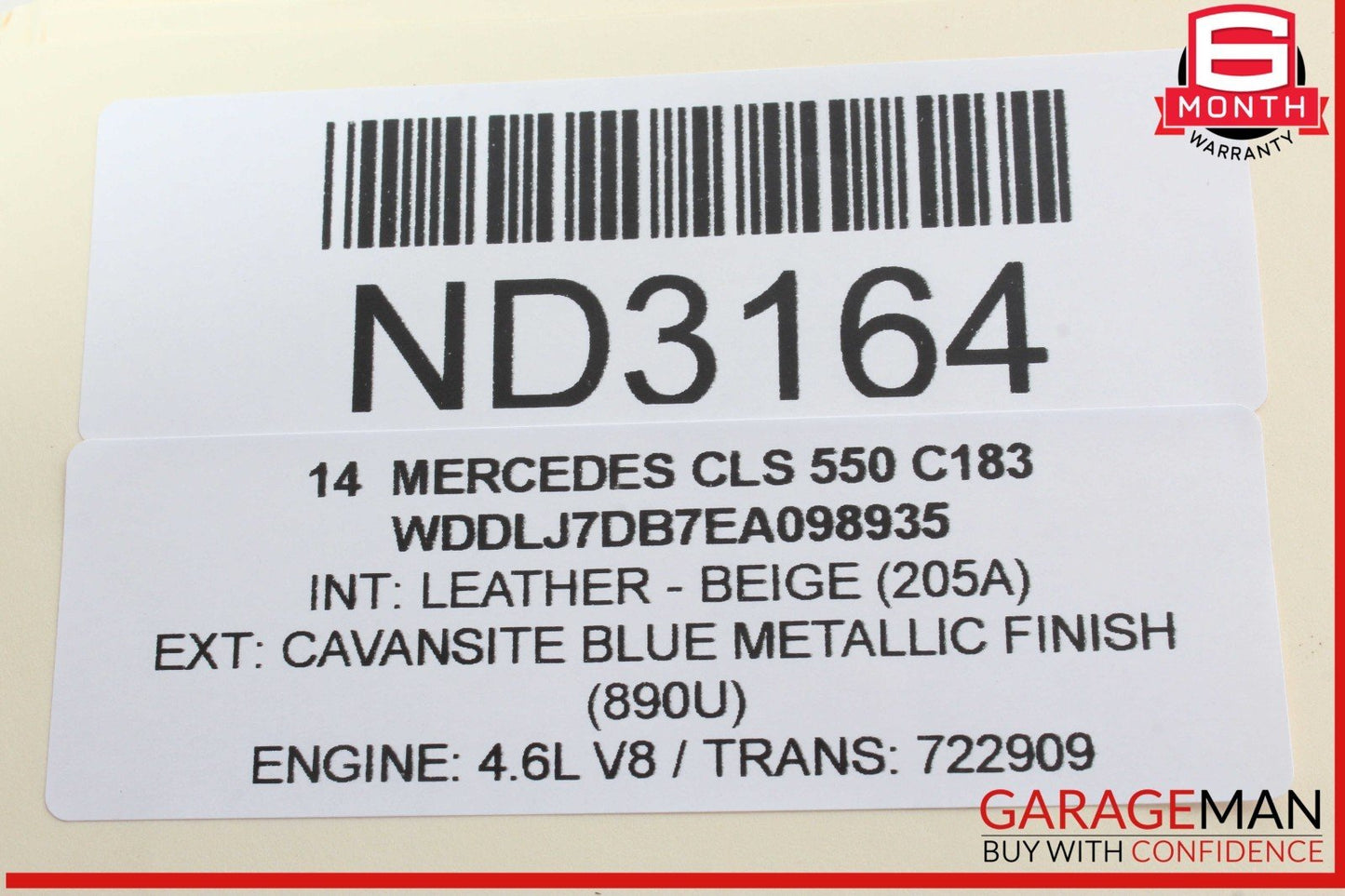 08-18 Mercedes W218 CLS550 C250 Rear Left Side Door Control Module Unit OEM