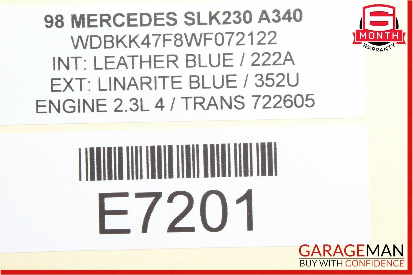 97-04 Mercedes R170 SLK320 SLK230 Car Phone Telephone Antenna Booster Assembly